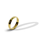 Vow Band, Solid Sterling Silver, Gold Vermeil 4mm
